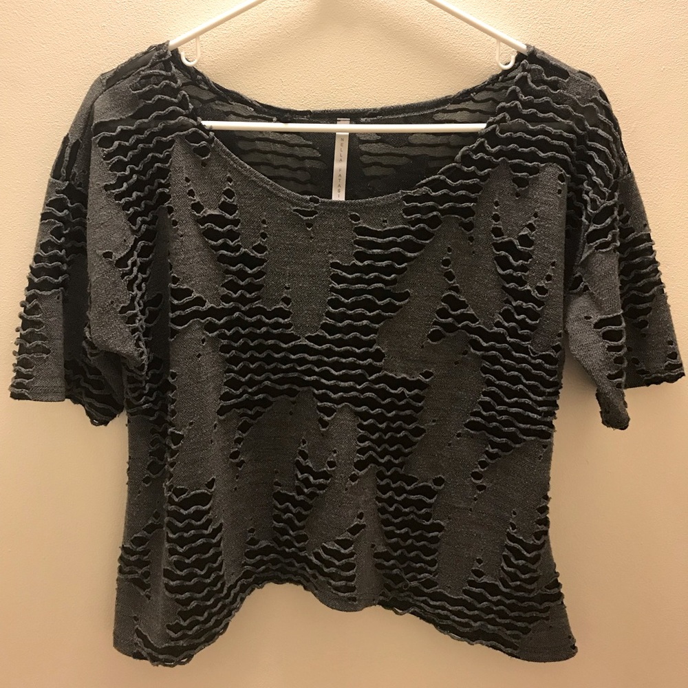Distressed Crop Top